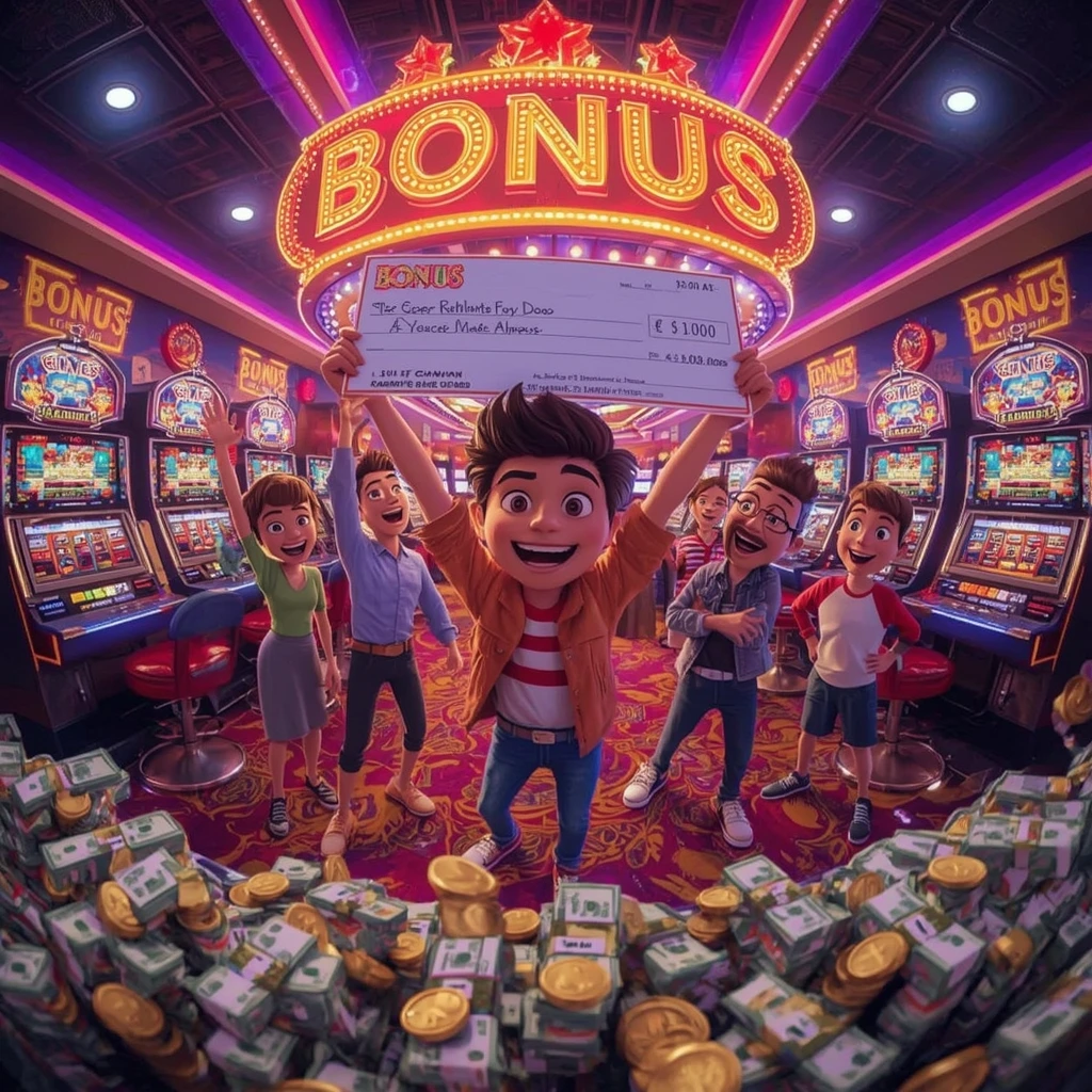 bonus in a man's hands at GW CASINO